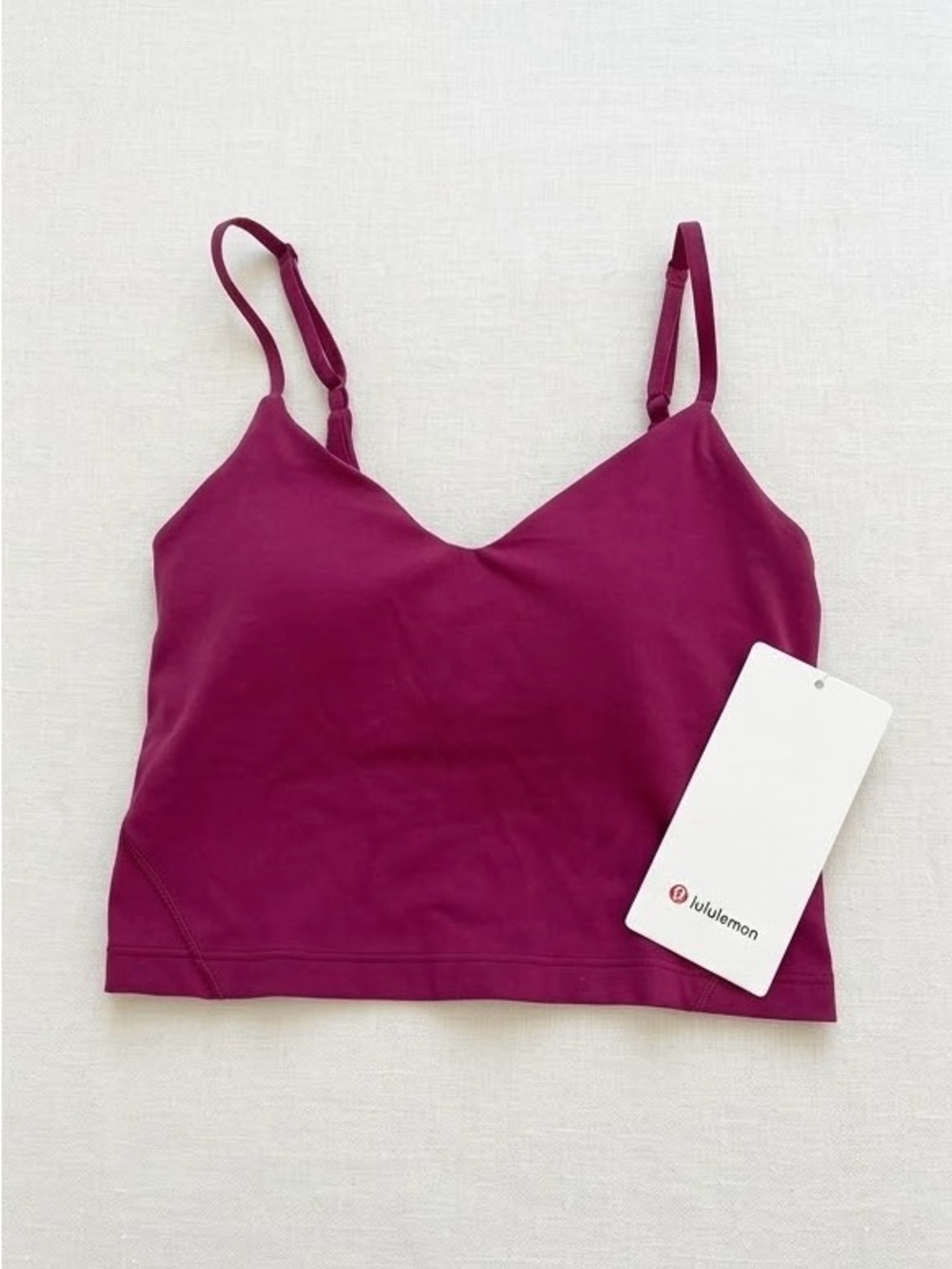 lululemon athletica Berry V-Neck Cropped Bandeau Cami